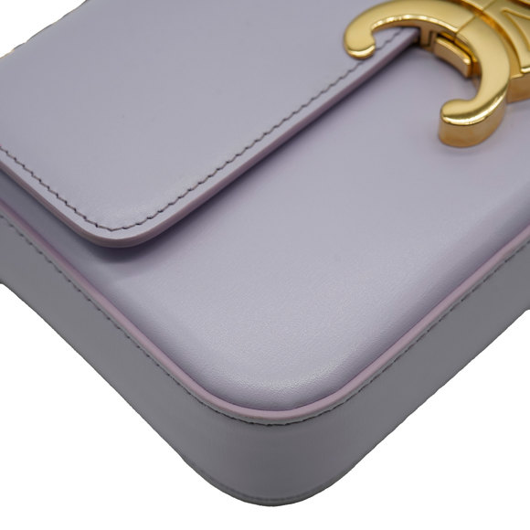 Celine Light Lavender Shiny Calfskin Triomphe Chain Bag - Picture 7 of 7